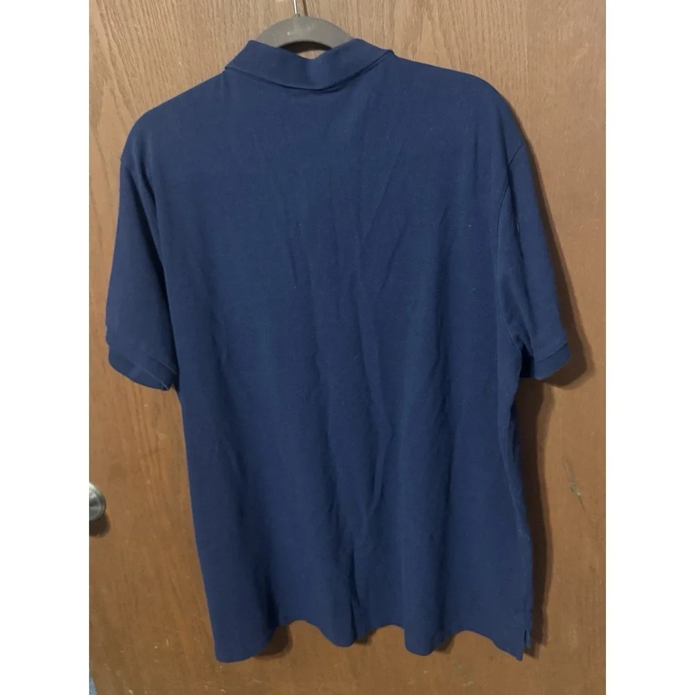 Ralph Lauren POLO Big Pony Navy Blue Custom Slim Fit Polo Shirt Sz XXL GT32